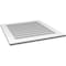 Ekena Millwork Vertical Surface Mount PVC Gable Vent: Non-Functional, w/3-1/2"W x 1"H, Standard Frame, 30"W x 32"H GVPVE30X3201SN - alternate 3